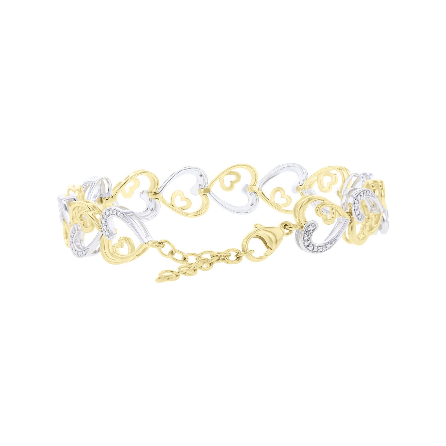 Silver Wrapped Up in Love Diamond Bracelet