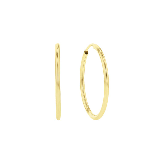 Chatham Gold Hoop Earrings - 20mm