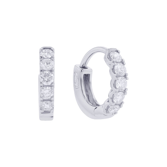 Gracie Diamond Hoop Earrings 1/2ct