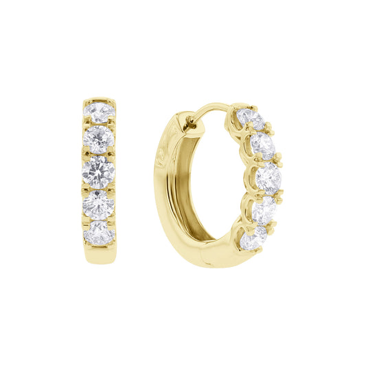 Gracie Diamond Hoop Earrings 2ct