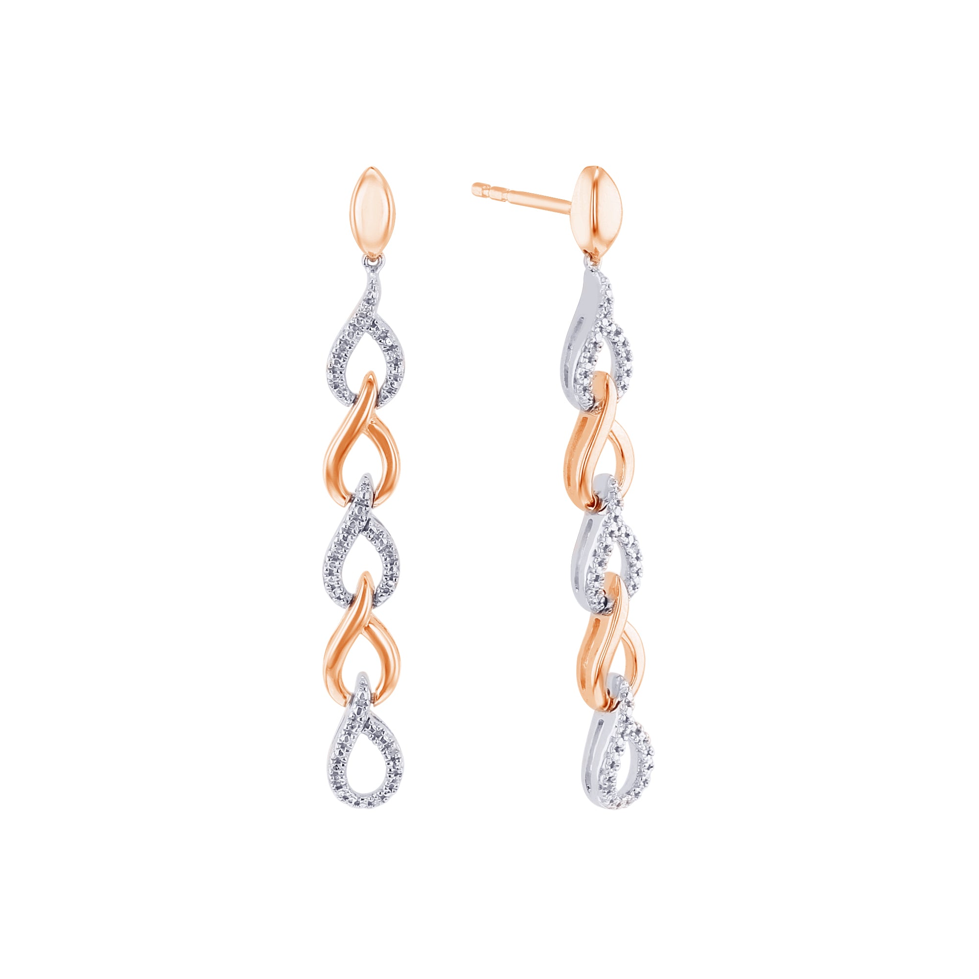 Silver outlet Diamond Teardrop Earrings