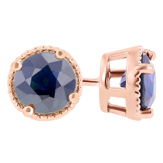 Ellie Blue Sapphire Stud Earrings 9/10ct