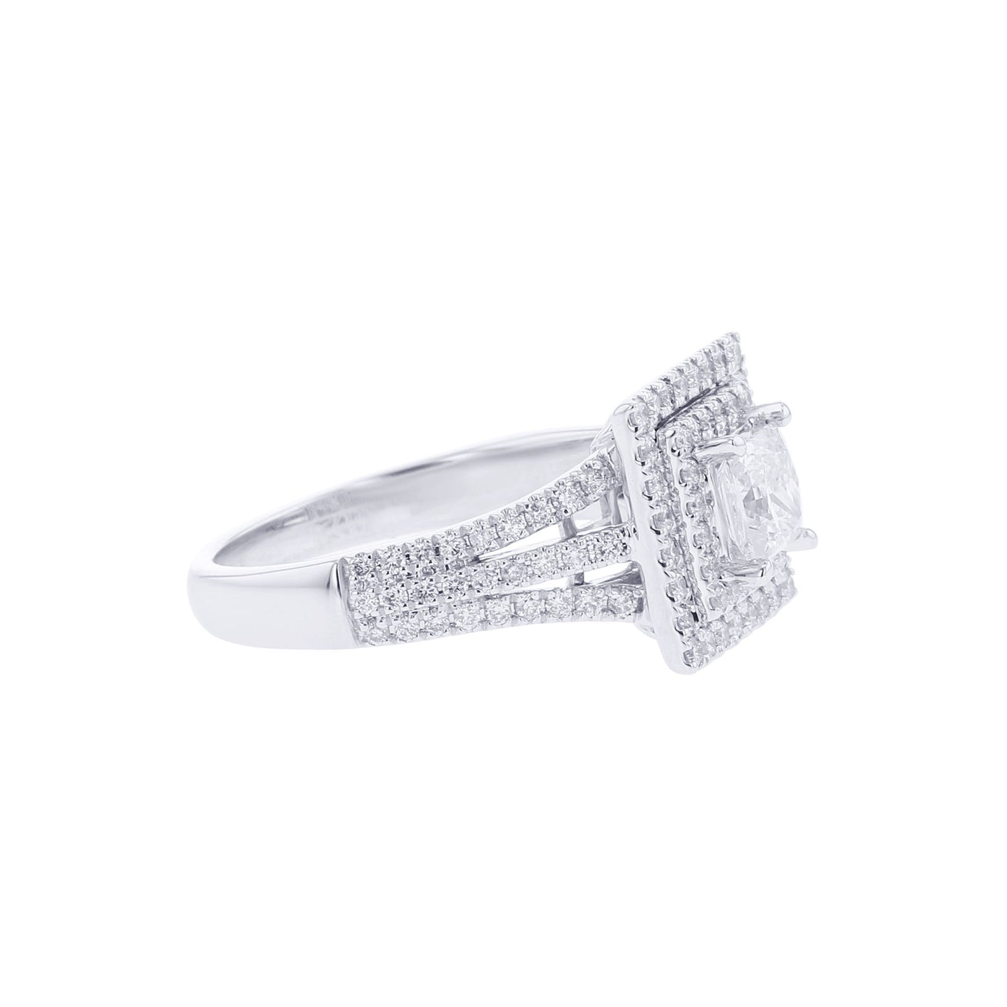 Millie Princess Double Halo Ready for Love Diamond Engagement Ring