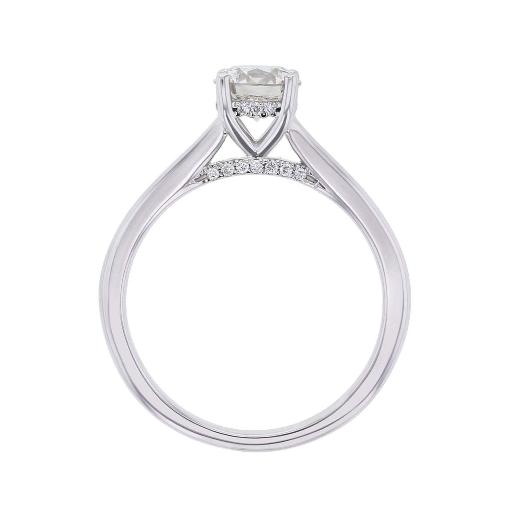 Esme Round Hidden Halo Ready for Love Diamond Engagement Ring 3/4ct