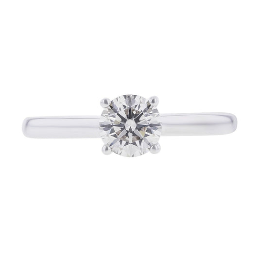 Esme Round Hidden Halo Ready for Love Diamond Engagement Ring 3/4ct