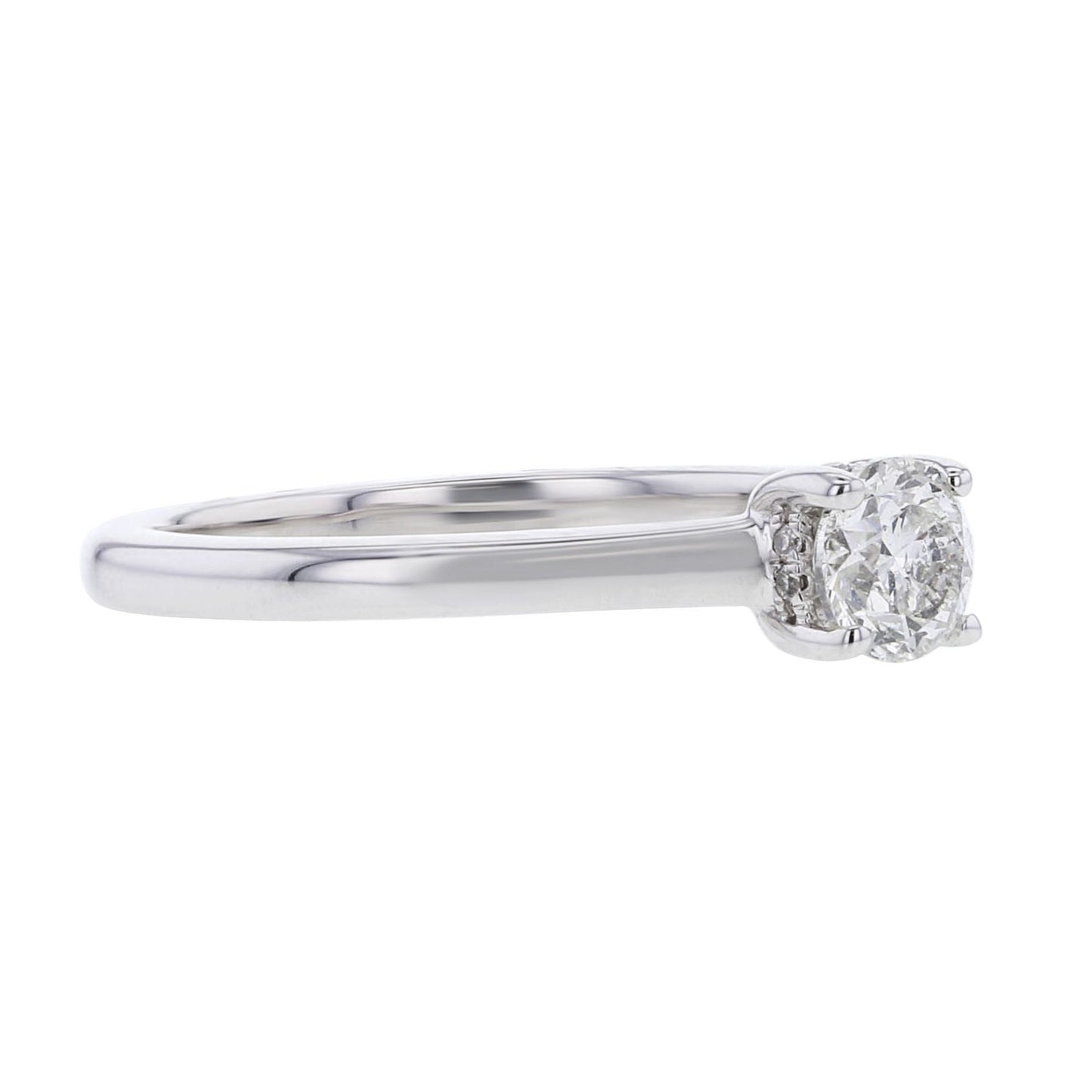 Esme Round Hidden Halo Ready for Love Diamond Engagement Ring 1/2ct