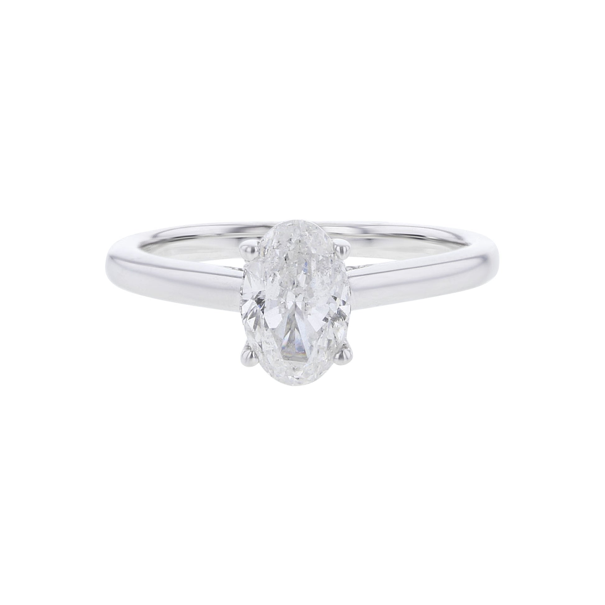 Esme Oval Hidden Halo Ready for Love Diamond Engagement Ring 1 1/10ct