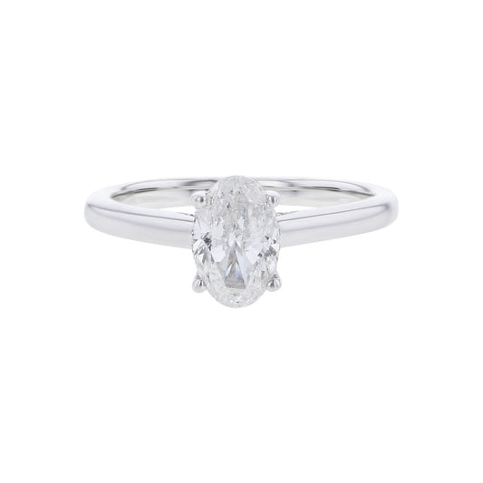 Esme Oval Hidden Halo Ready for Love Diamond Engagement Ring 1 1/10ct