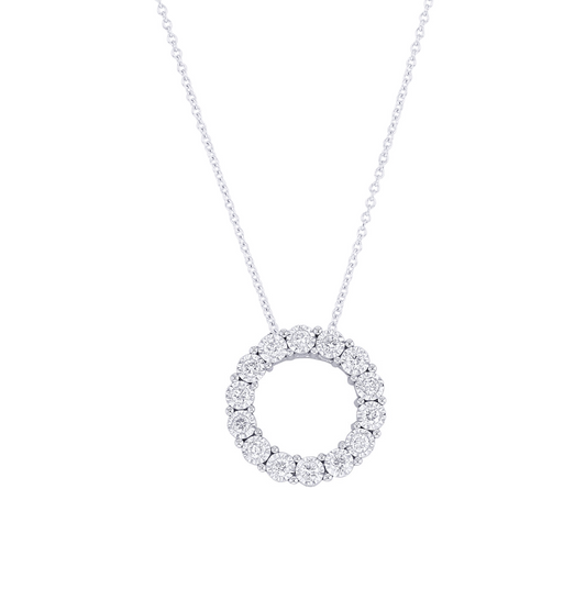 Mirage Circle Diamond Necklace 1/3ct