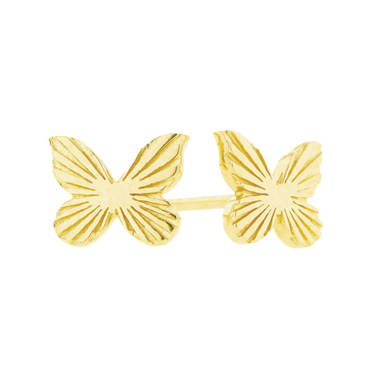 Lovely Butterfly Gold Earrings