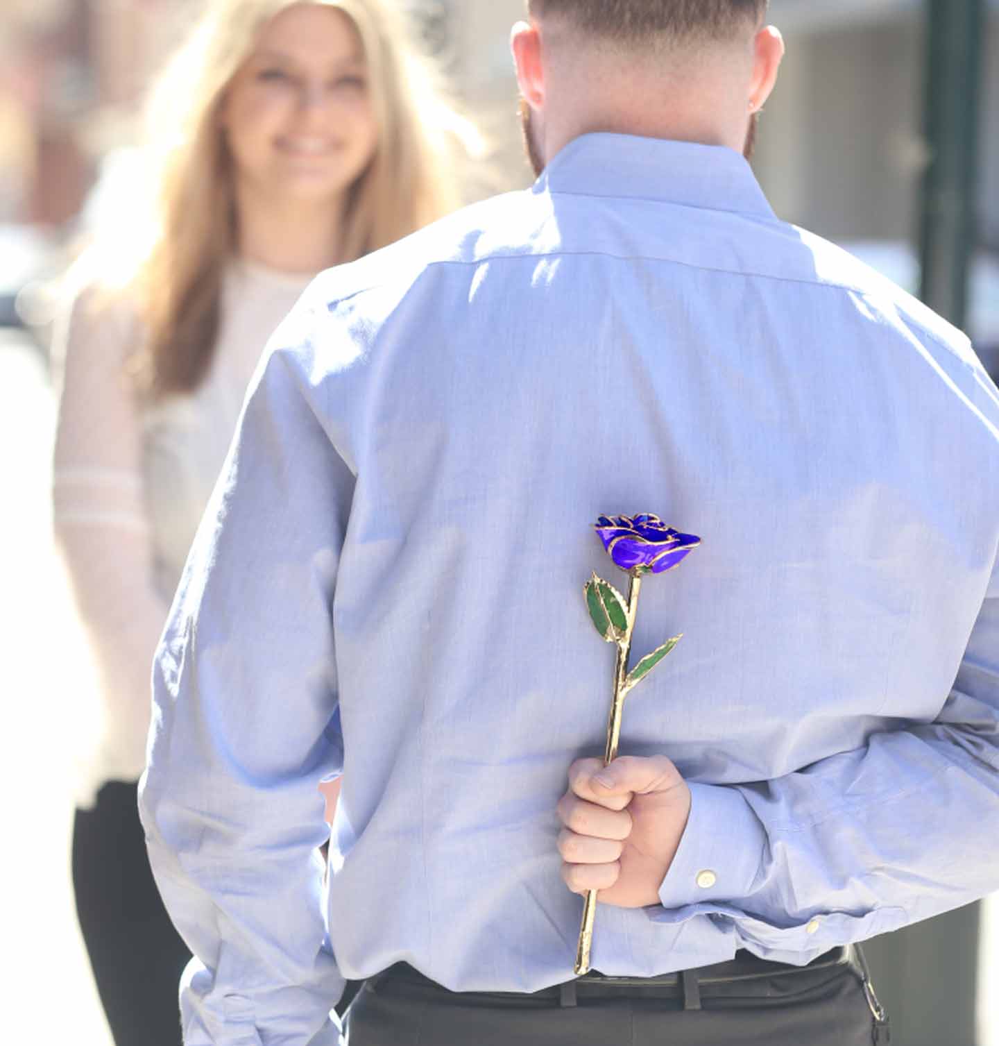 Our Purple Passion Gold Dipped Rose.