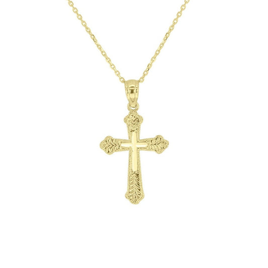 Petite Sacred Gold Cross Necklace