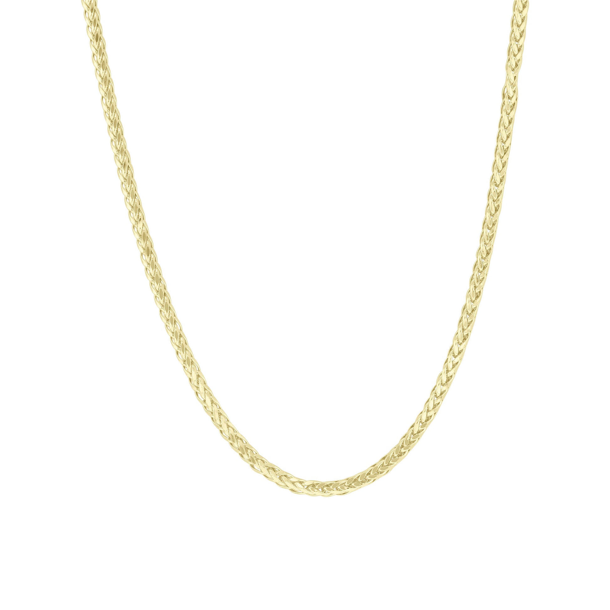 Palm Link Gold Chain Necklace 3.2mm