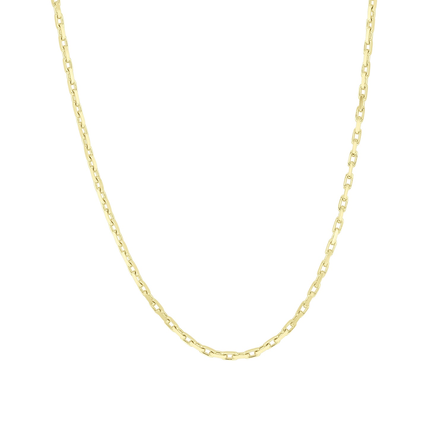 Viking Anchor Link Gold Chain Necklace 20“