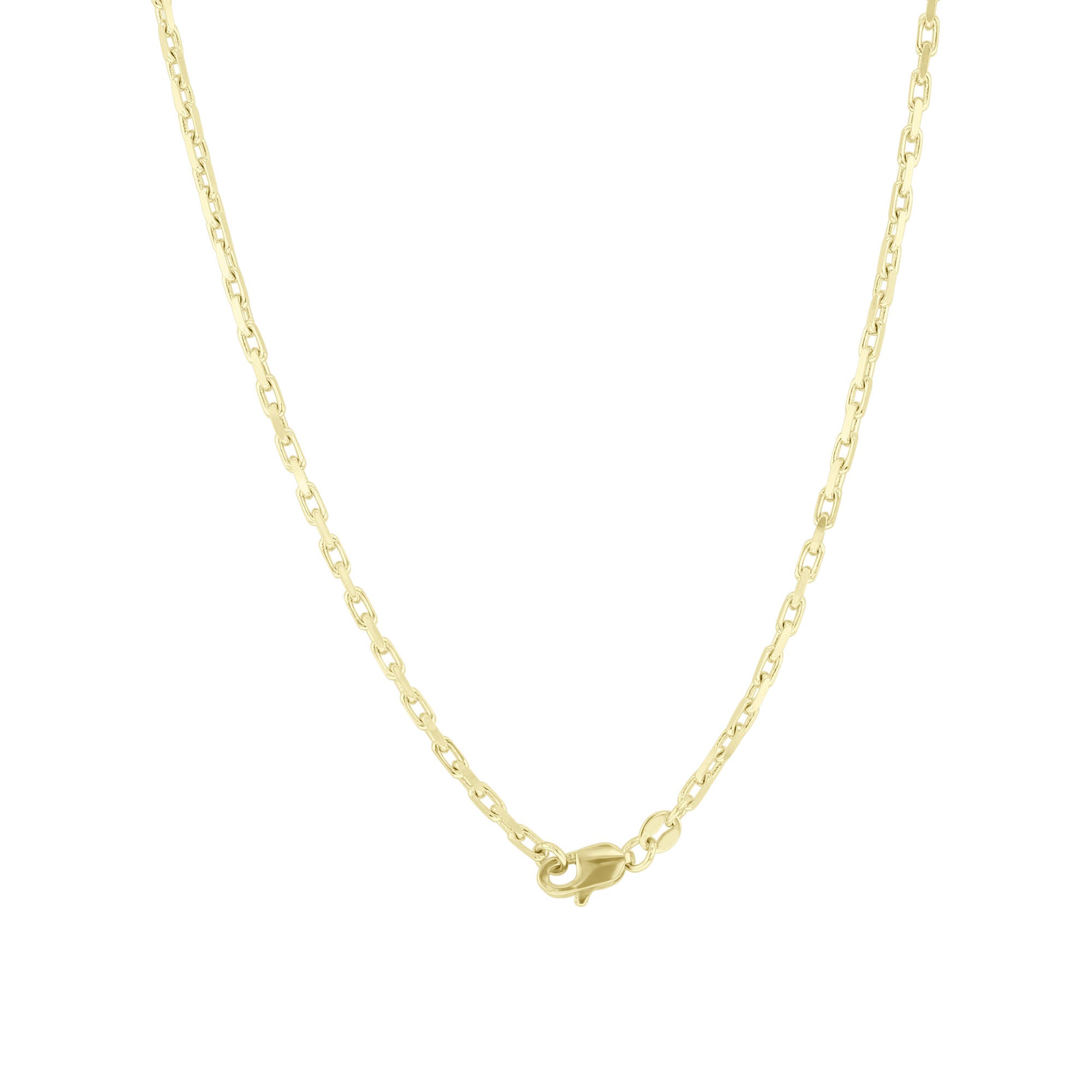 Viking Anchor Link Gold Chain Necklace 20“