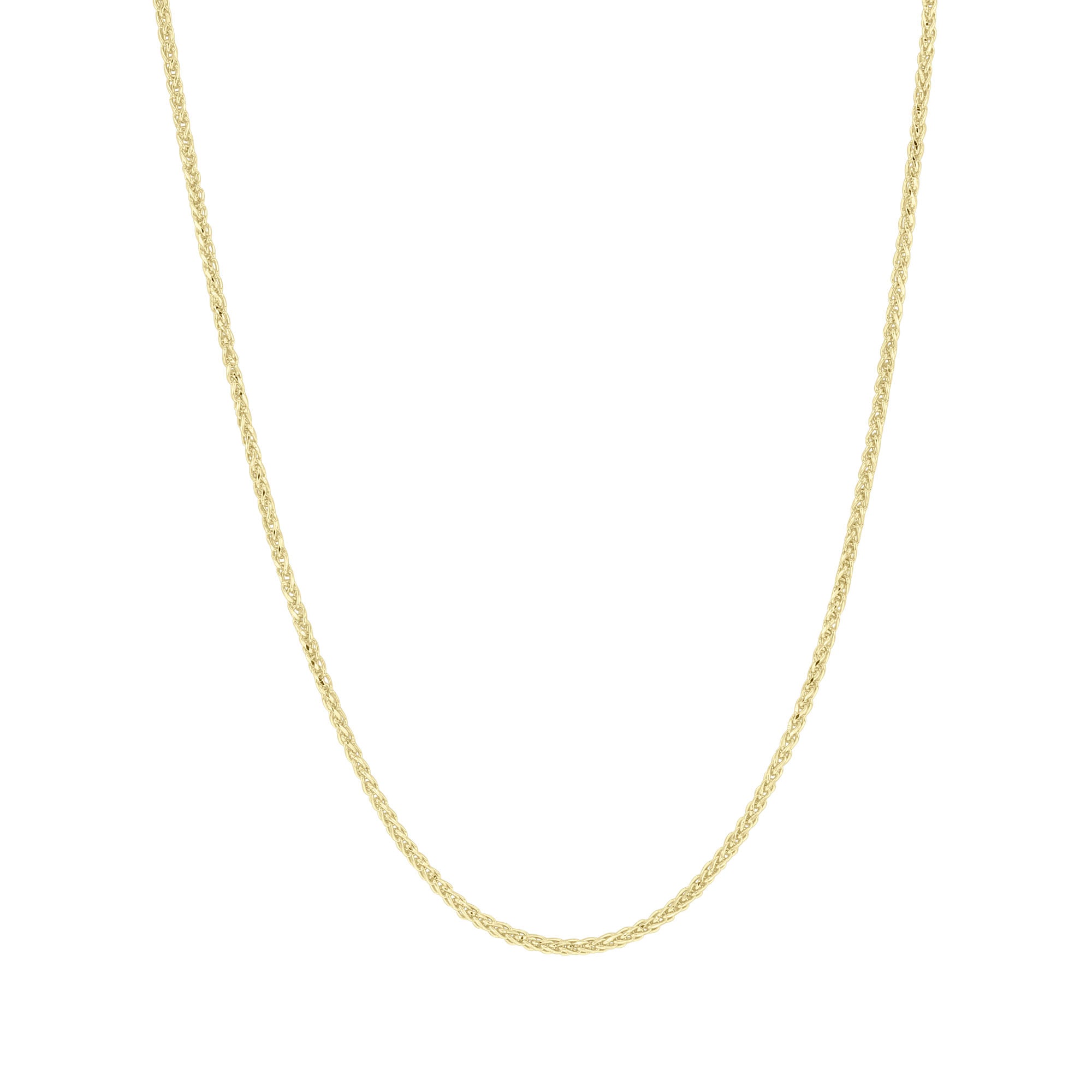 Ranger 1.5mm Gold Wheat Chain Necklace 20“