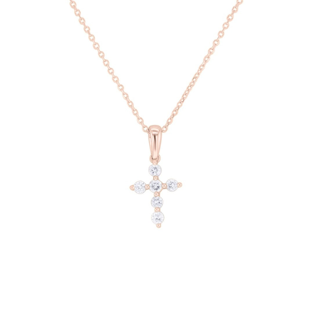 Devout Diamond Cross Necklace