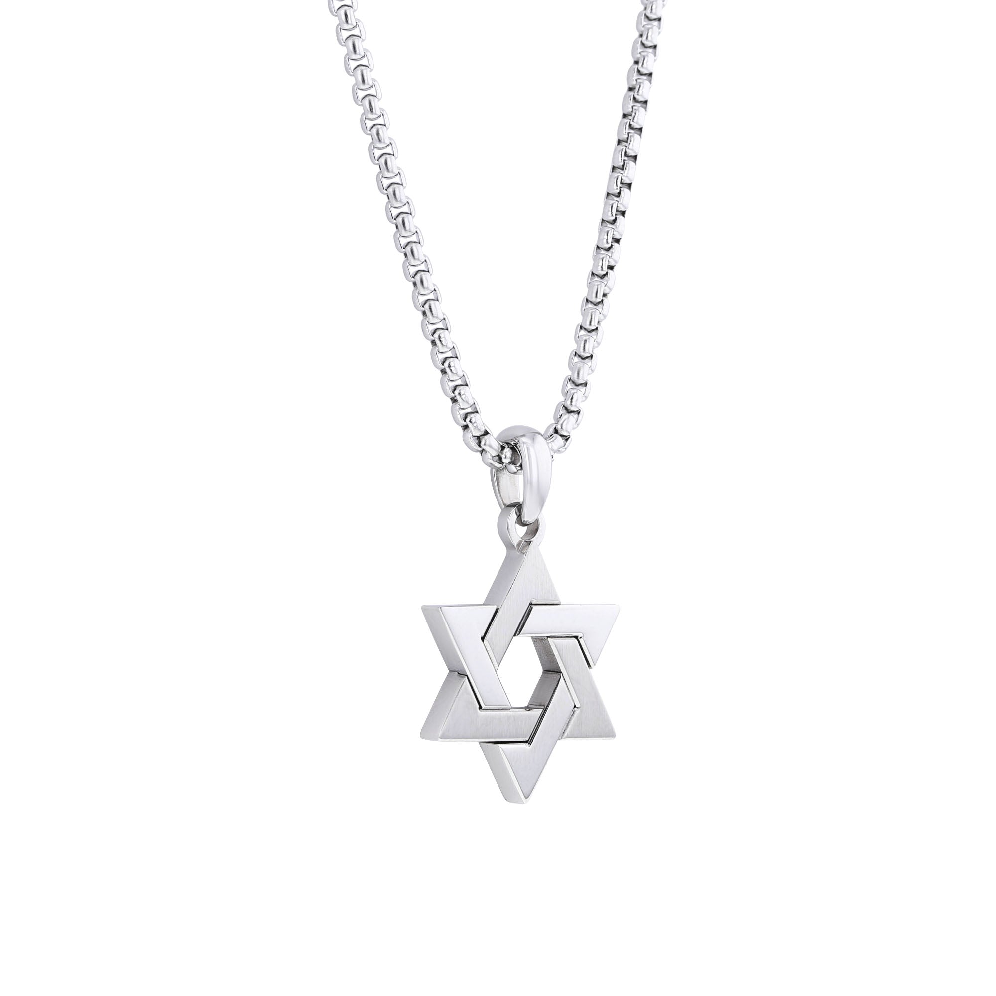 Star of David Stainless Steel Necklace