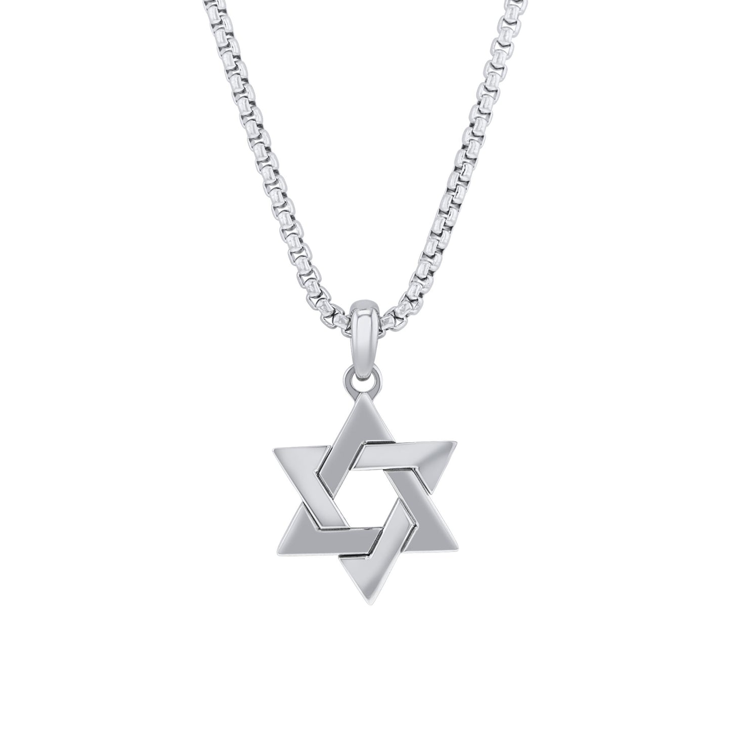 Star of David Stainless Steel Necklace