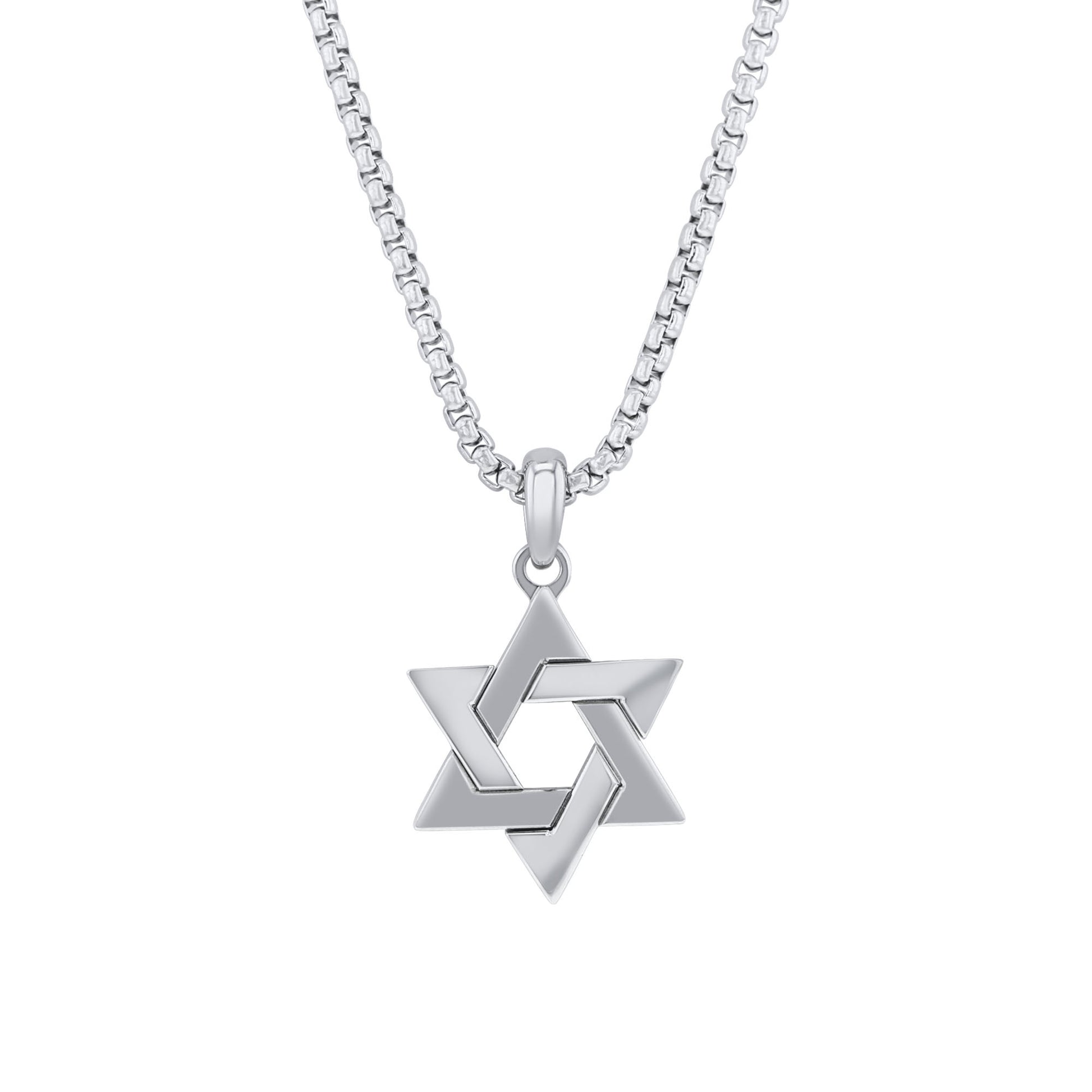 Star of David Stainless Steel Necklace