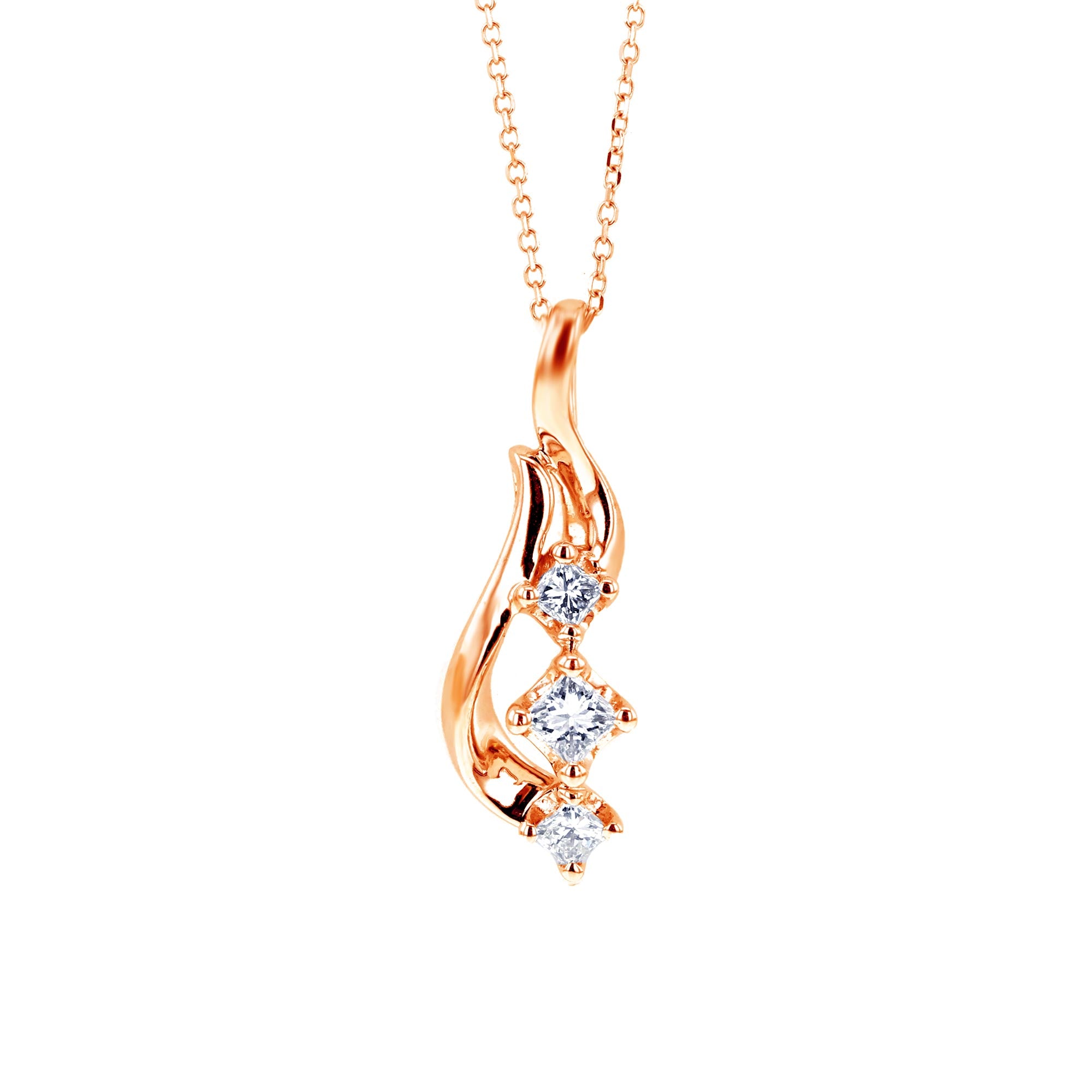 Gemstone Collection Past Present & Future Lovebright Essential Diamond  Necklace 99621OHFVNKWG-1.50 - Osborne's Jewelers