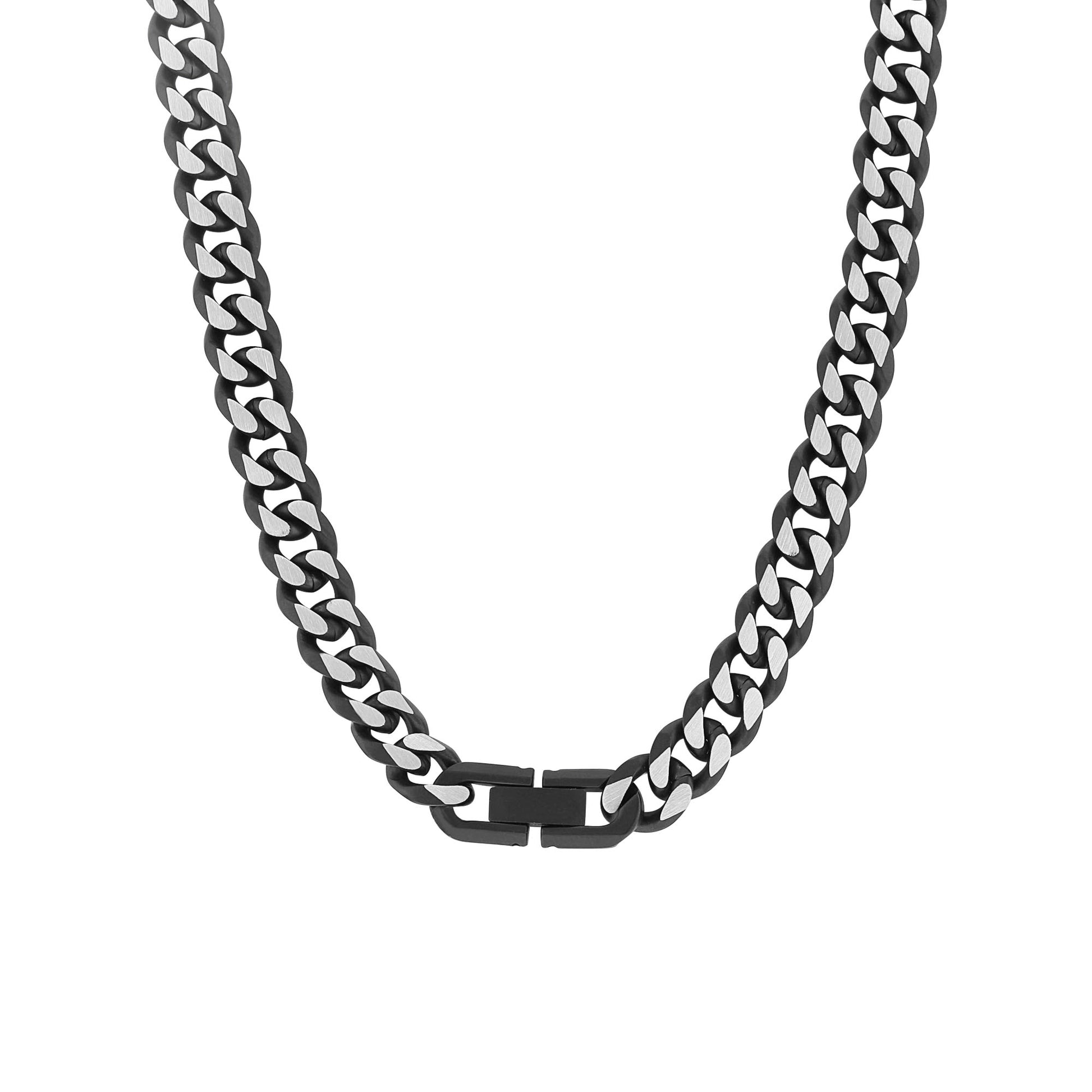 Bentayga Stainless Steel Black Ion Plated Curb Chain