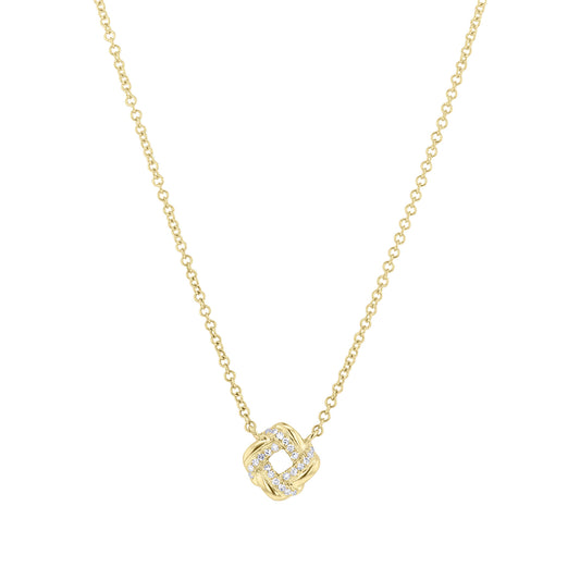 Luxe Diamond Knot Necklace