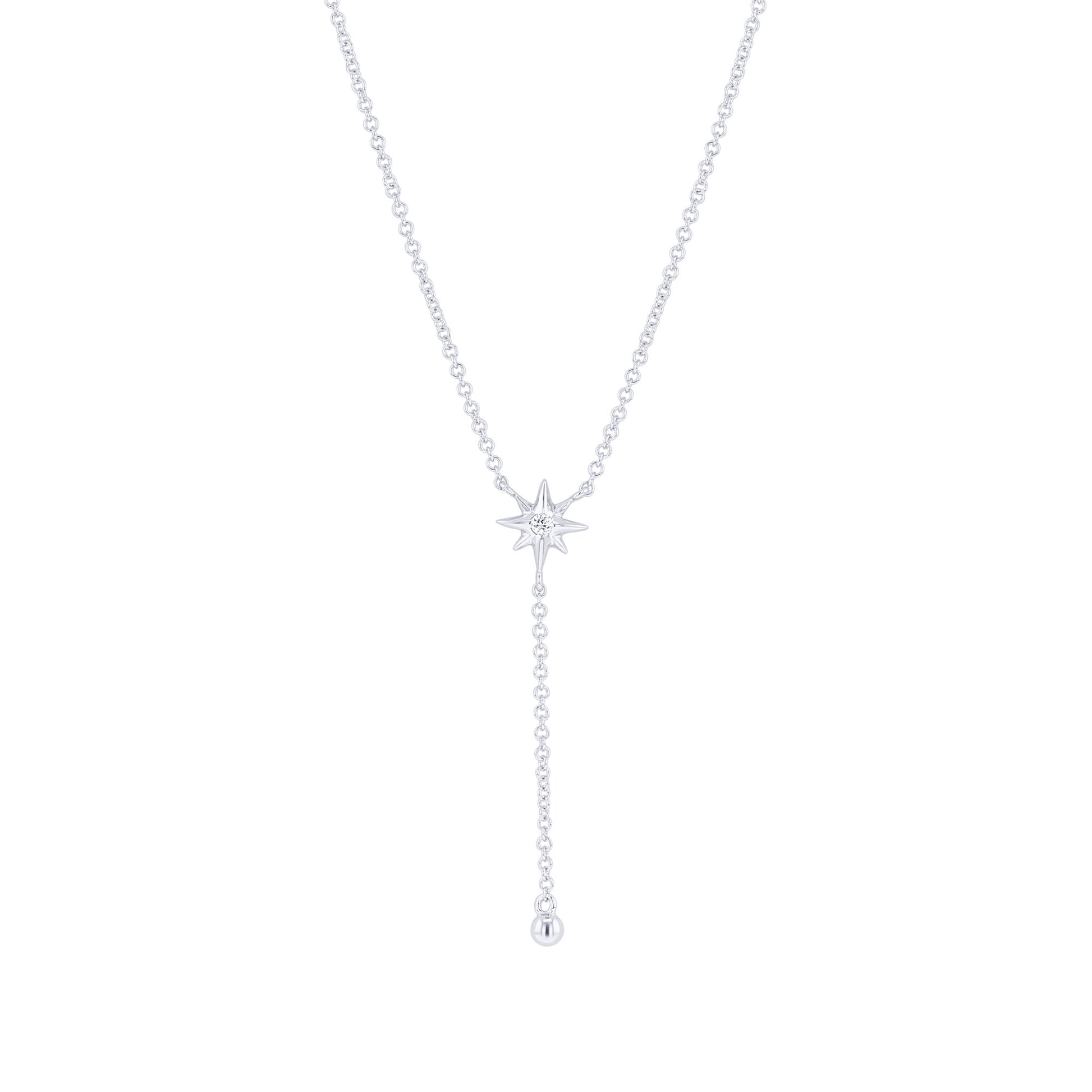 Starlight Drop Diamond Necklace