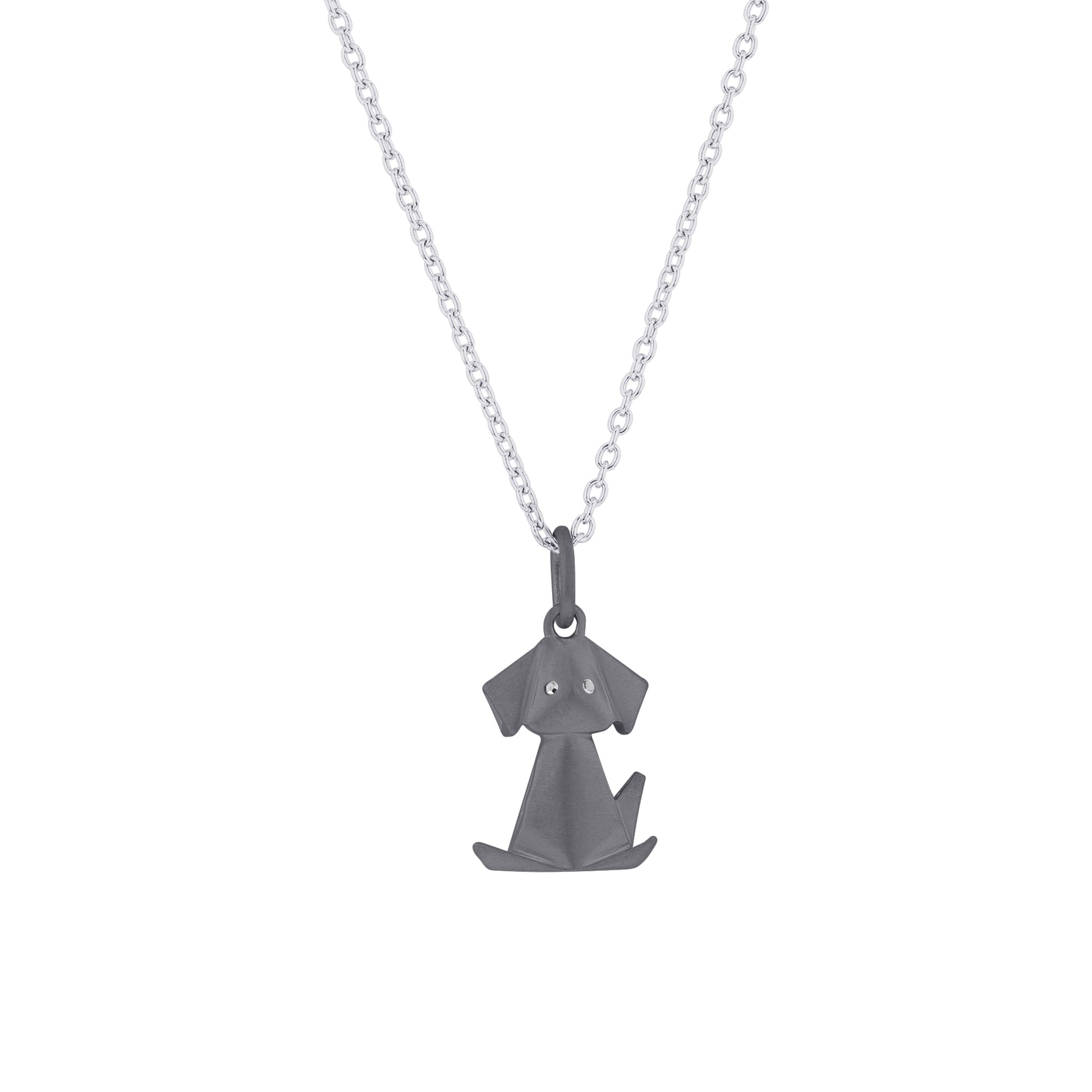 Dog silhouette necklace hotsell