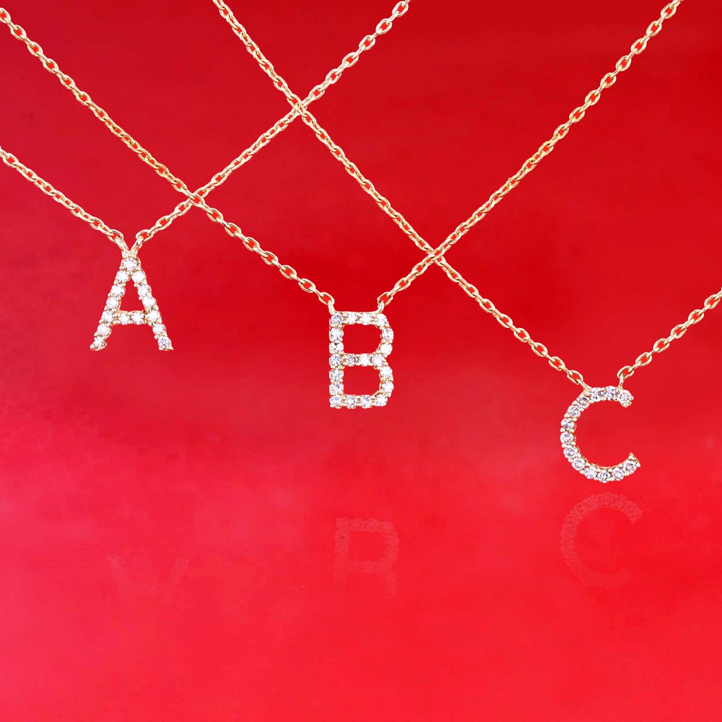 Classic Initial Diamond Necklace