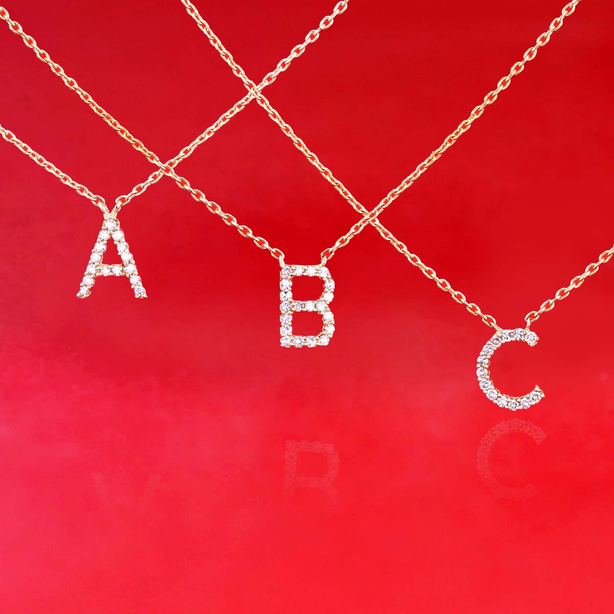 Classic Initial Diamond Necklace