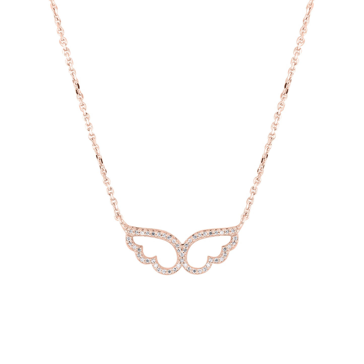 Wings of an Angel Diamond Necklace