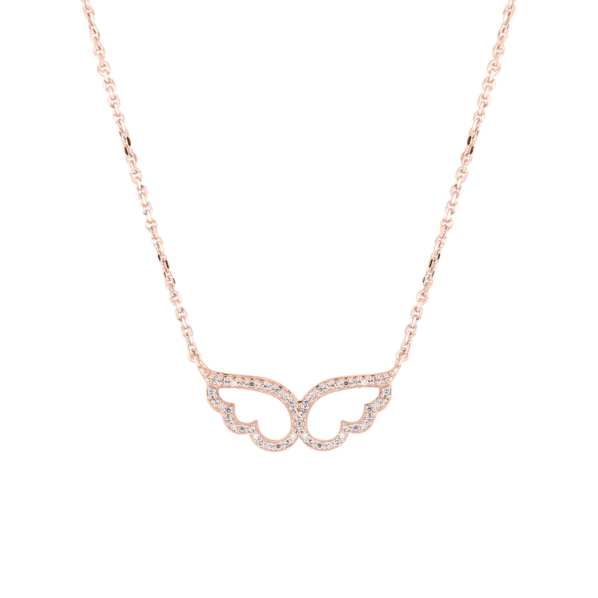 Wings of an Angel Diamond Necklace