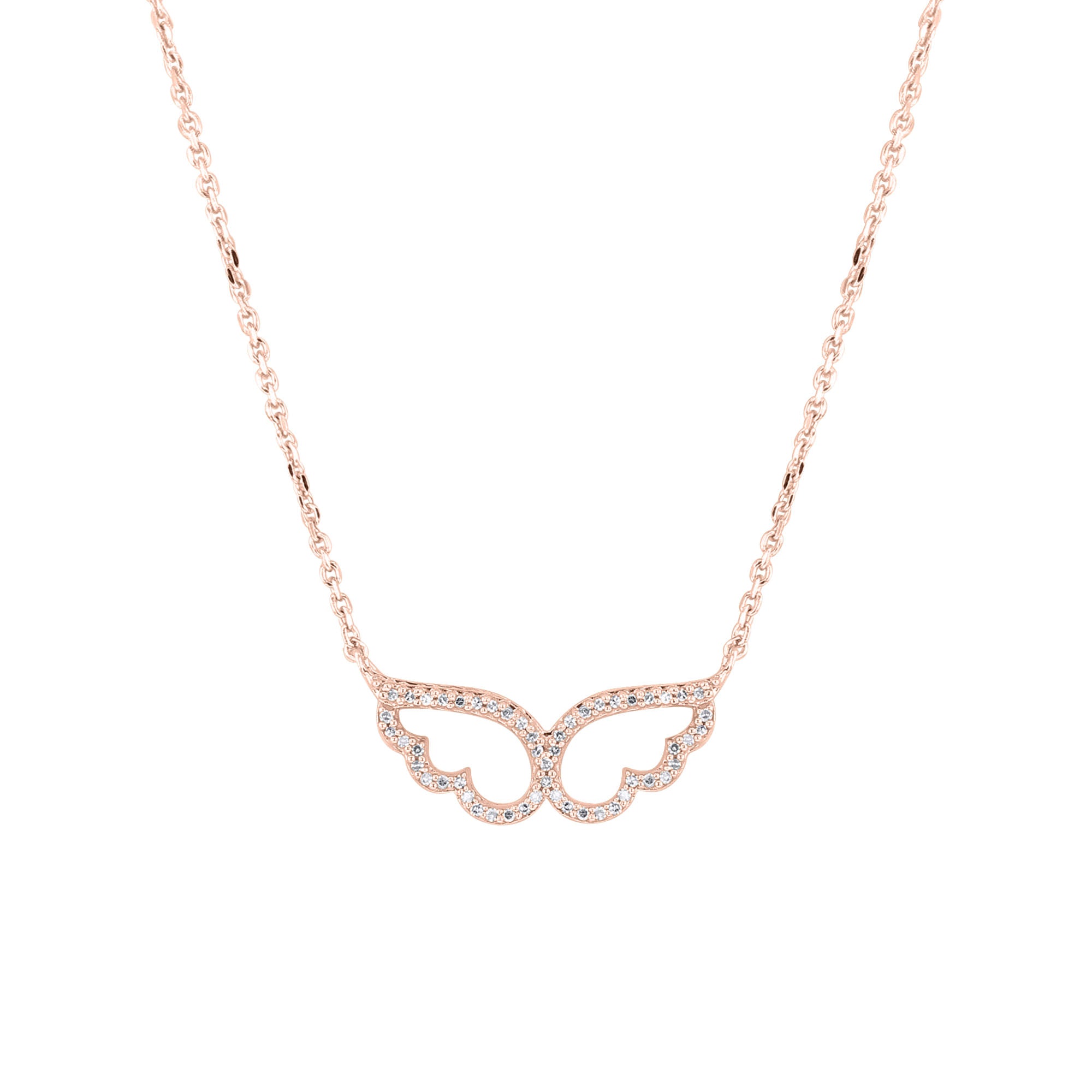 Wings of an Angel Diamond Necklace