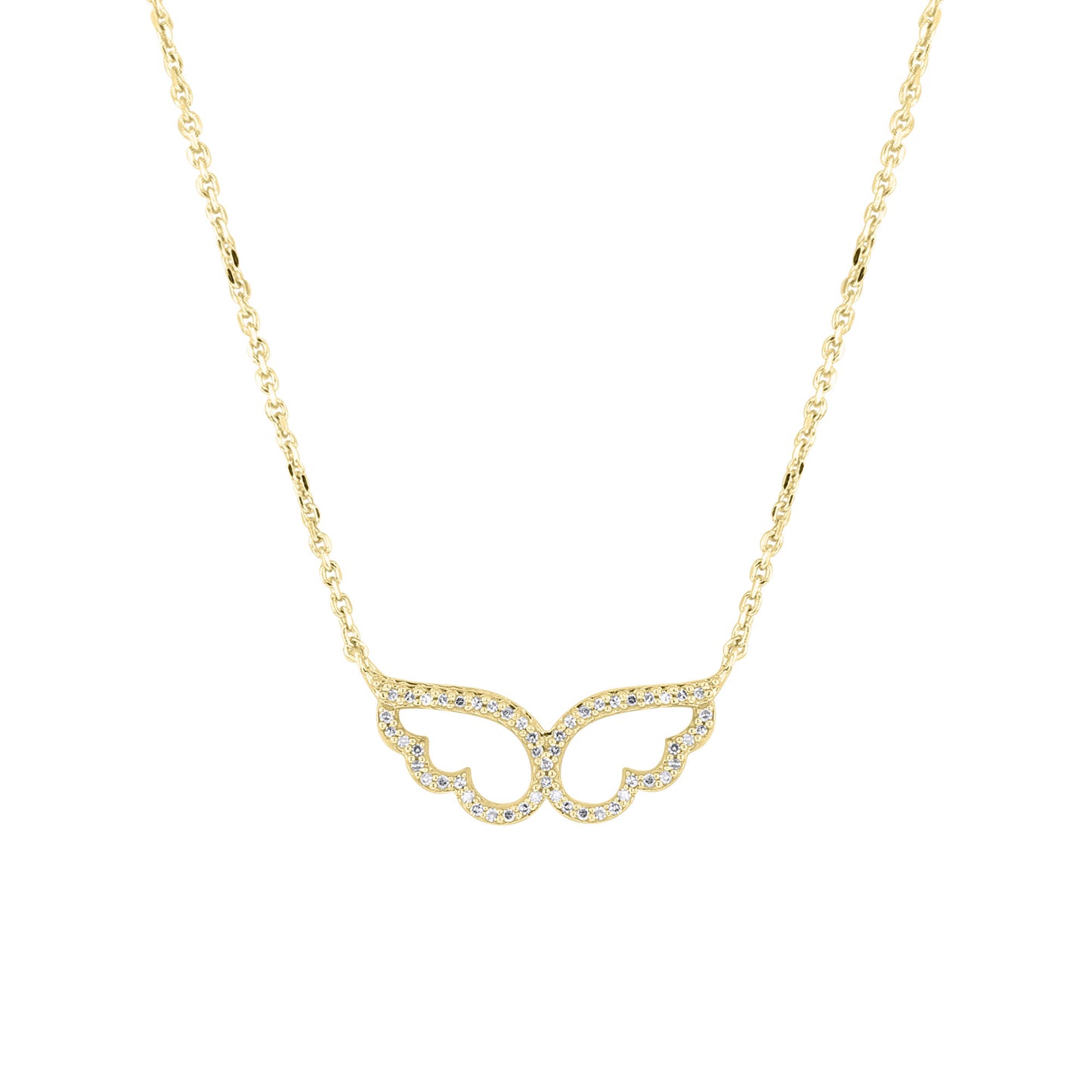 Wings of an Angel Diamond Necklace