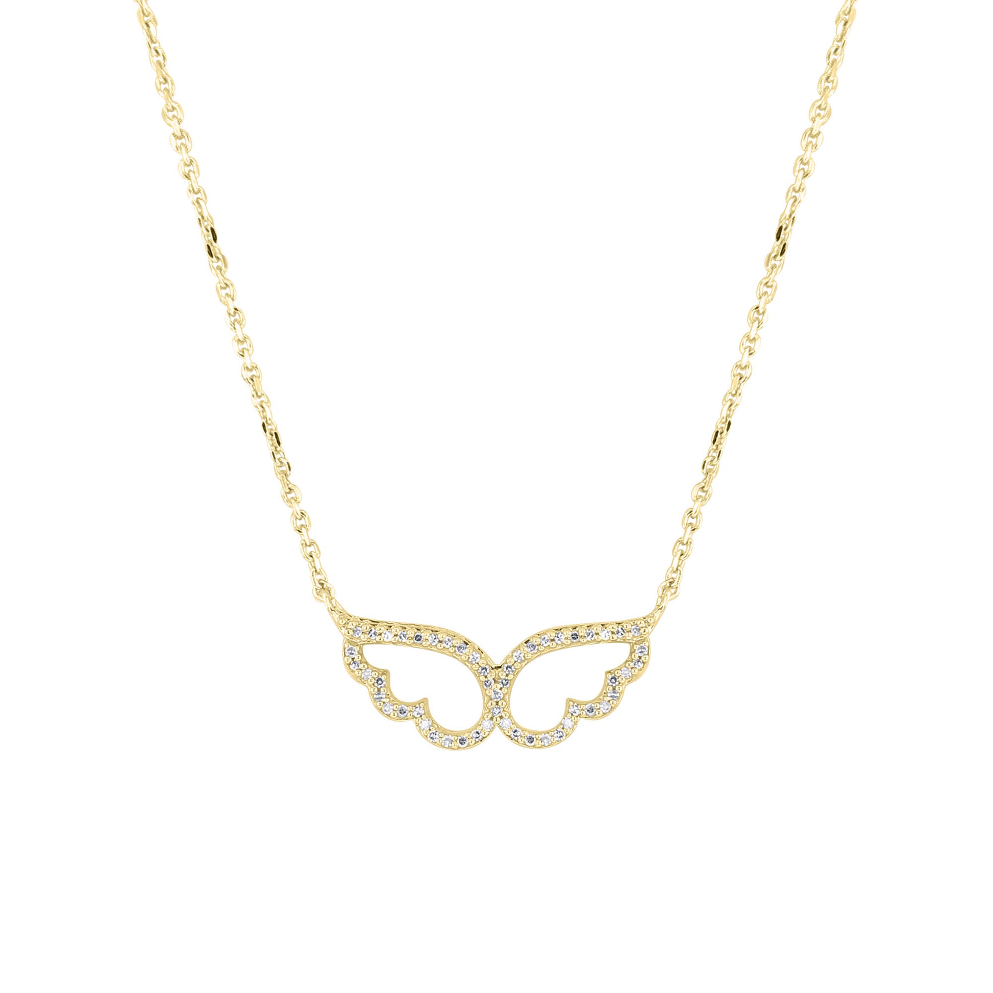 Wings of an Angel Diamond Necklace