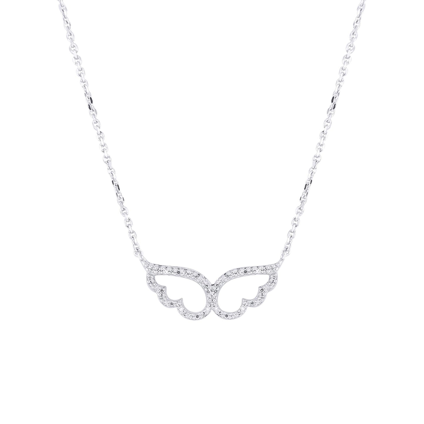 Wings of an Angel Diamond Necklace