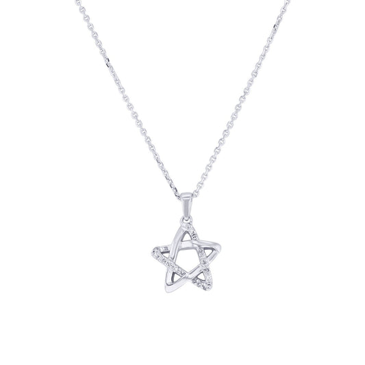 Silver Starlight Diamond Necklace