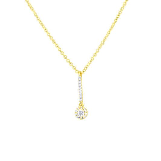 Miraval Halo Diamond Drop Necklace