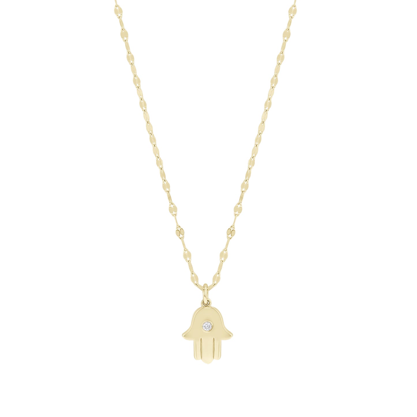 Hamsa Diamond Necklace