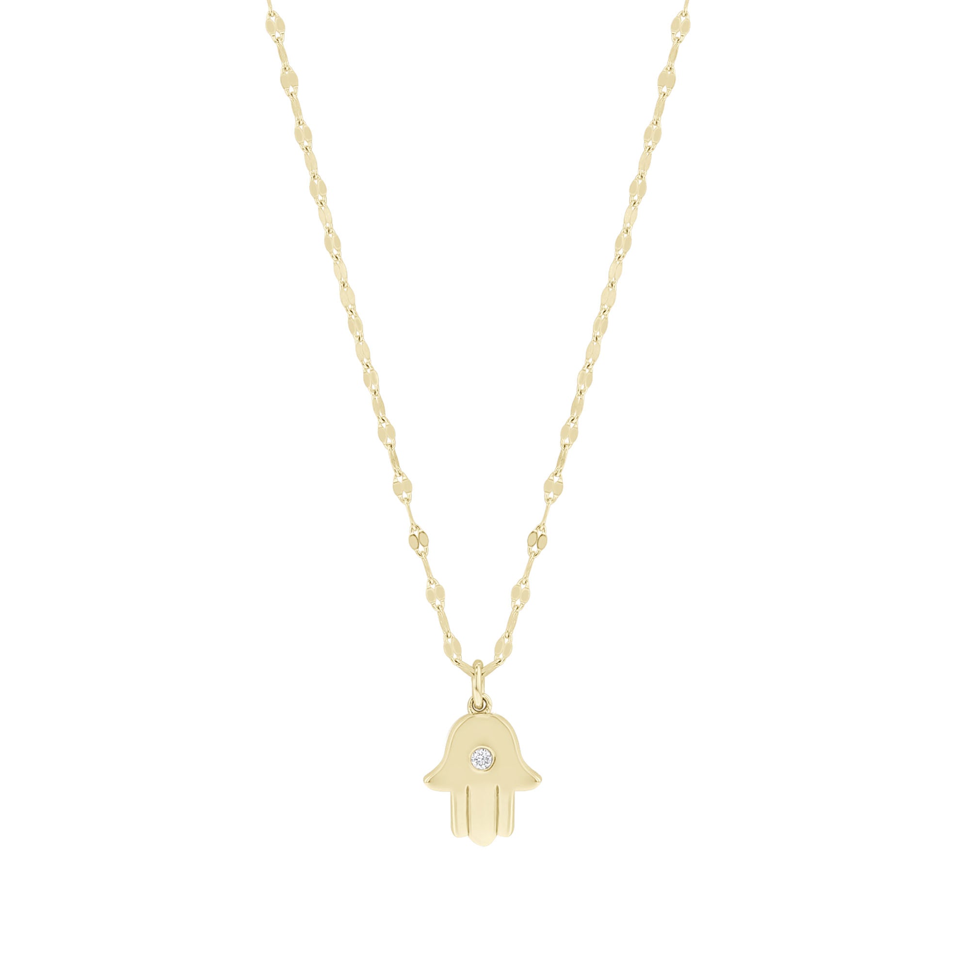 Hamsa Diamond Necklace