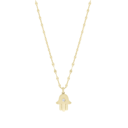 Hamsa Diamond Necklace