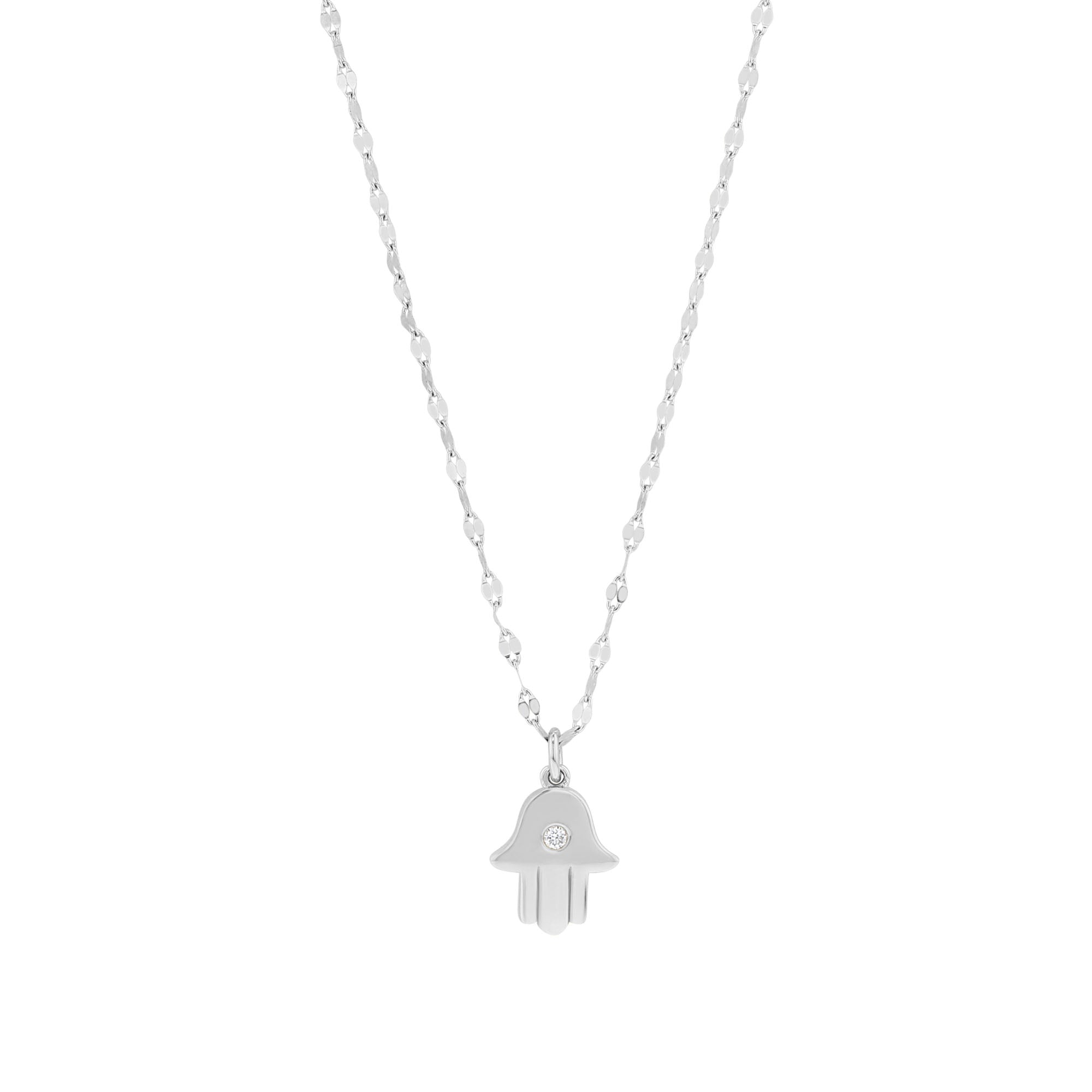 Hamsa Diamond Necklace