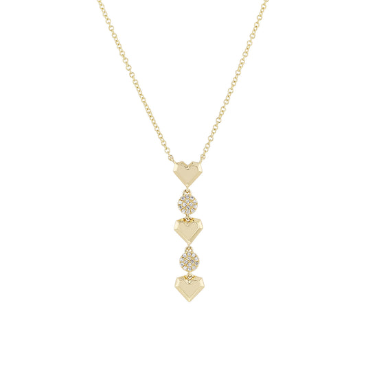 Playing Hearts Diamond Necklace