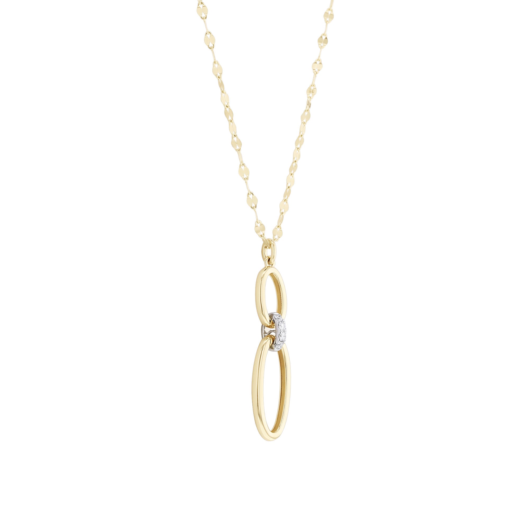 Oriana Oval Link Diamond Necklace