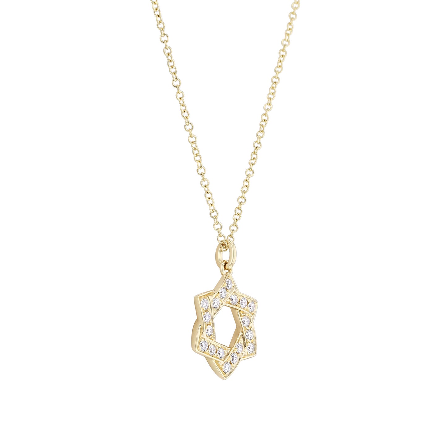 Star of David Diamond Necklace