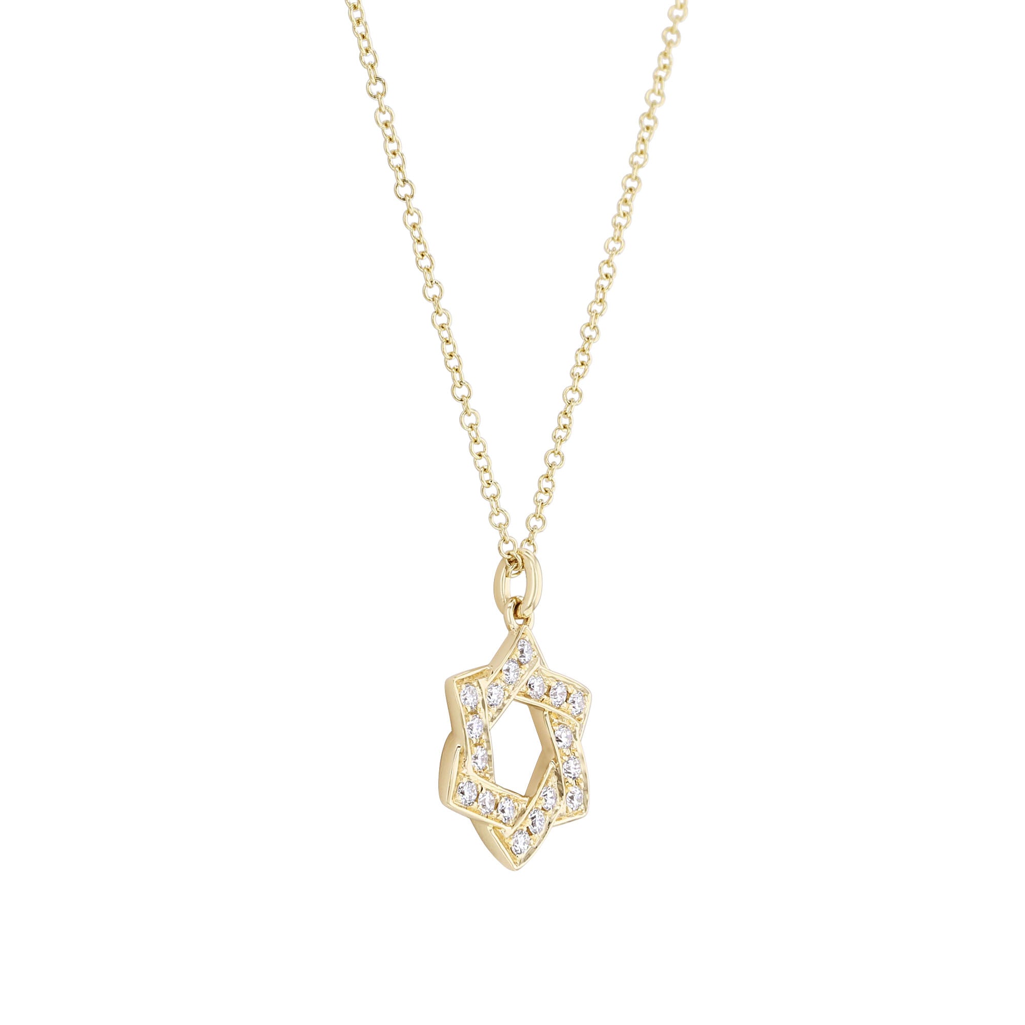 Star of David Diamond Necklace