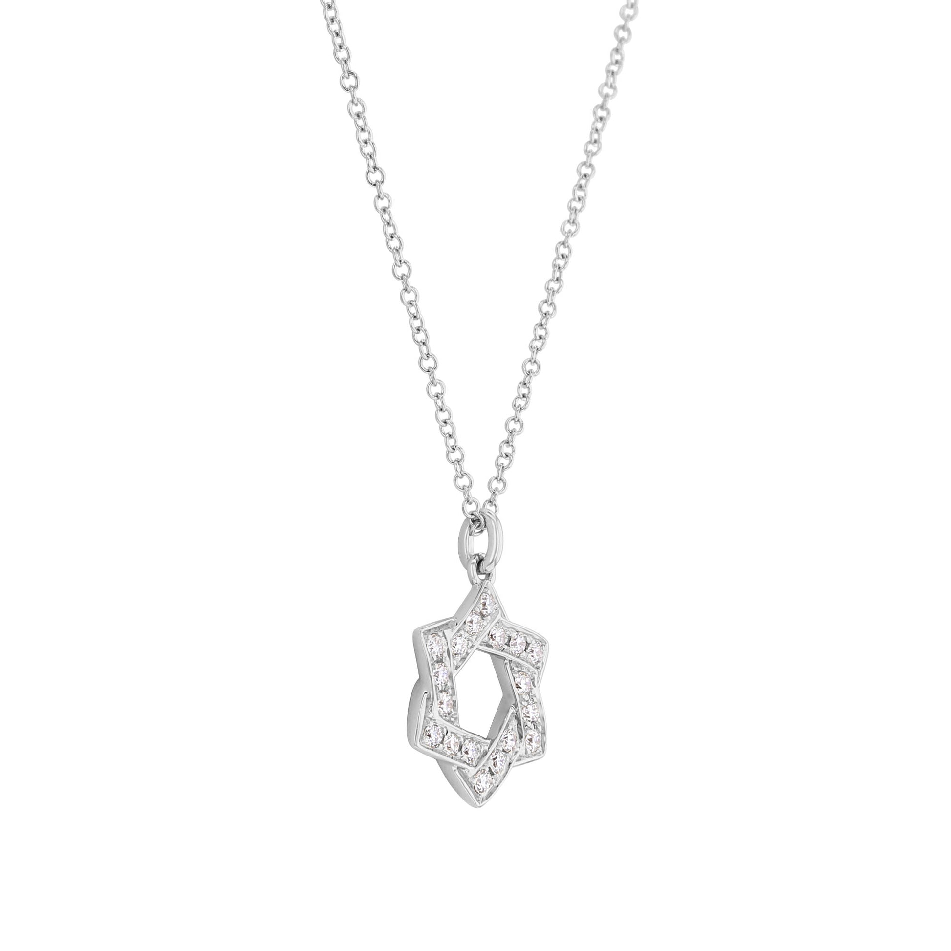 Star of David Diamond Necklace