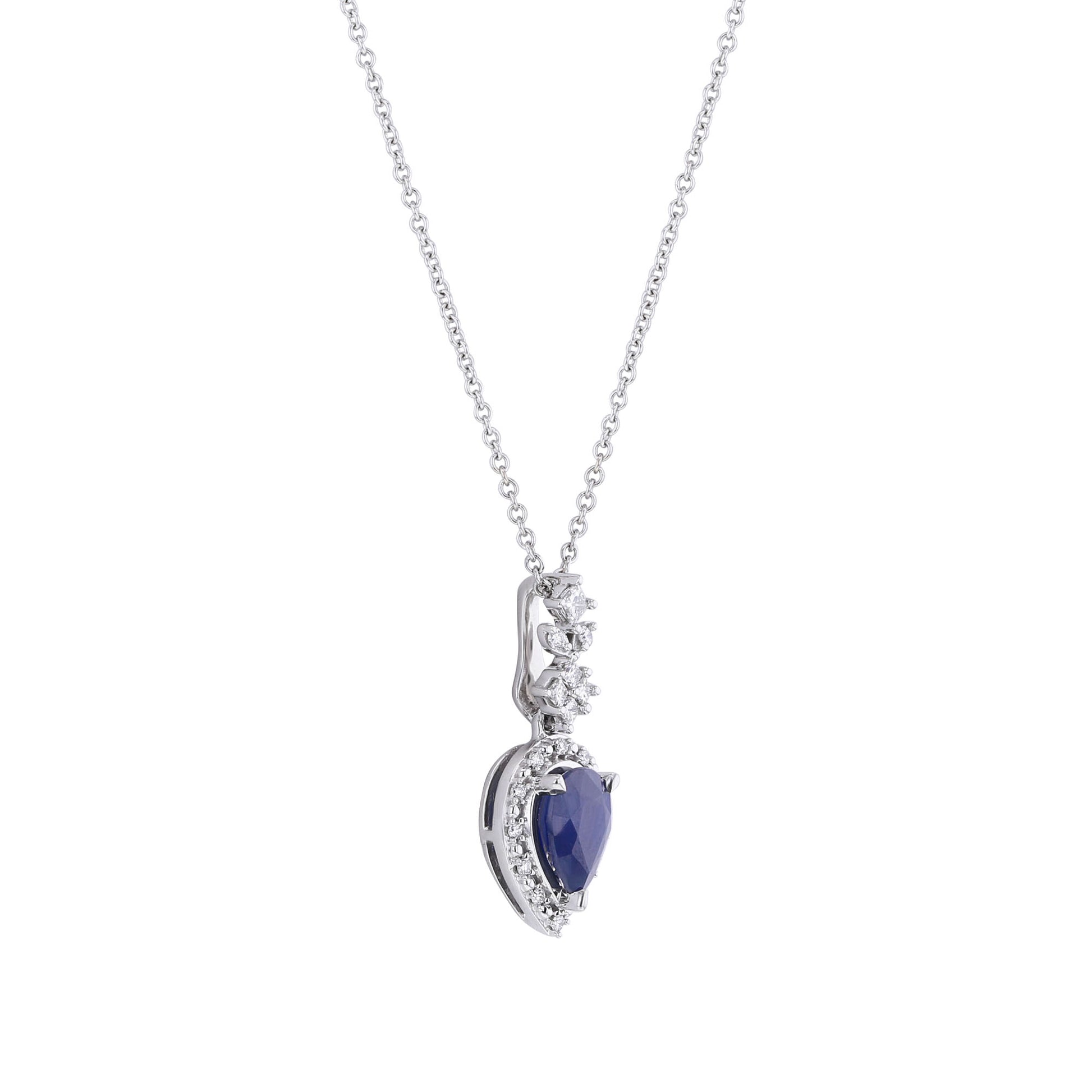 Katerina Sapphire and Diamond Necklace