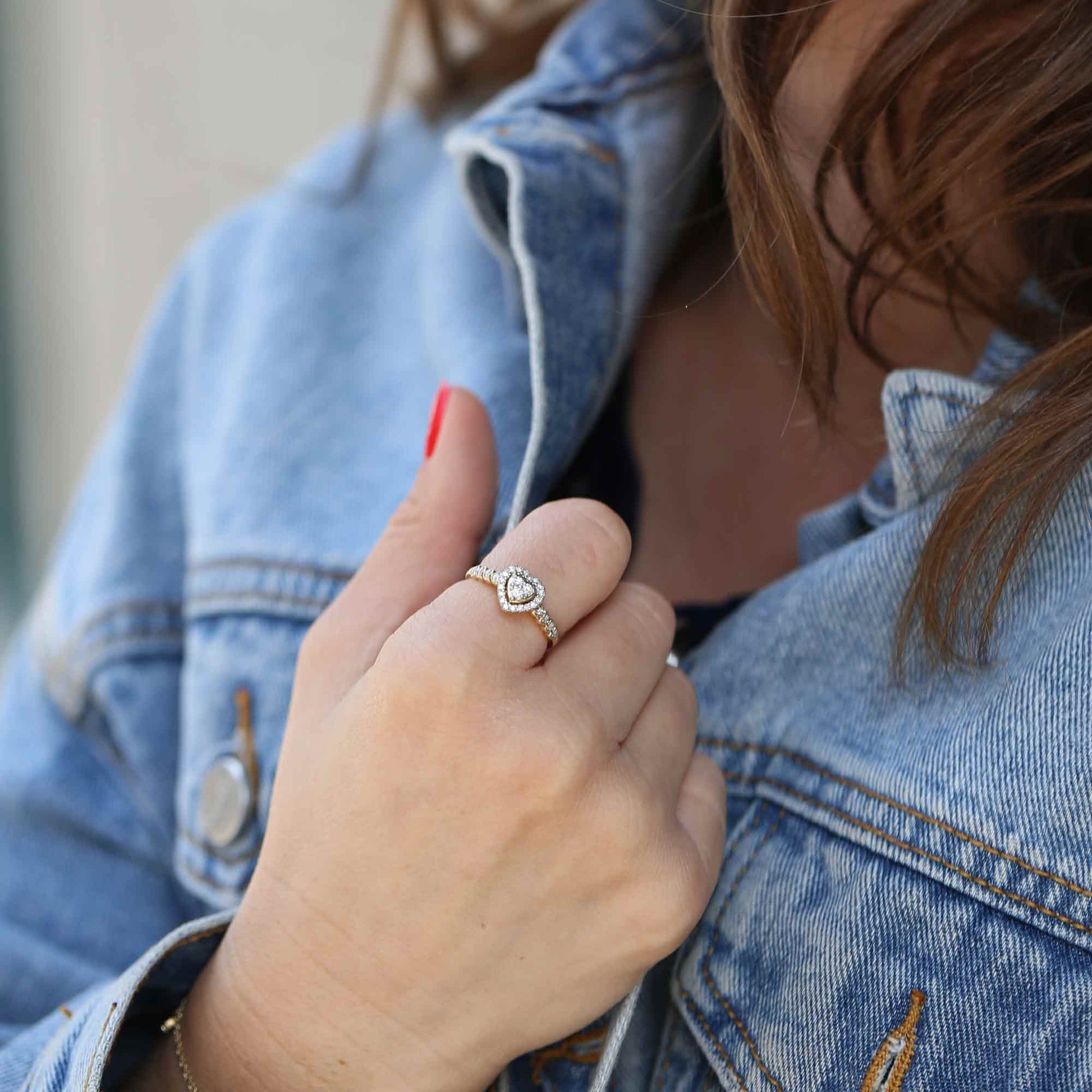 Mila Heart Diamond Ring